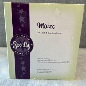 NEW Scentsy MAIZE Warmer Full Size Retired Mustard Yellow DSW-MAIZ